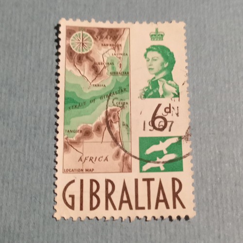 Gibilterra 1967 francobollo - gibilterra, 6d
